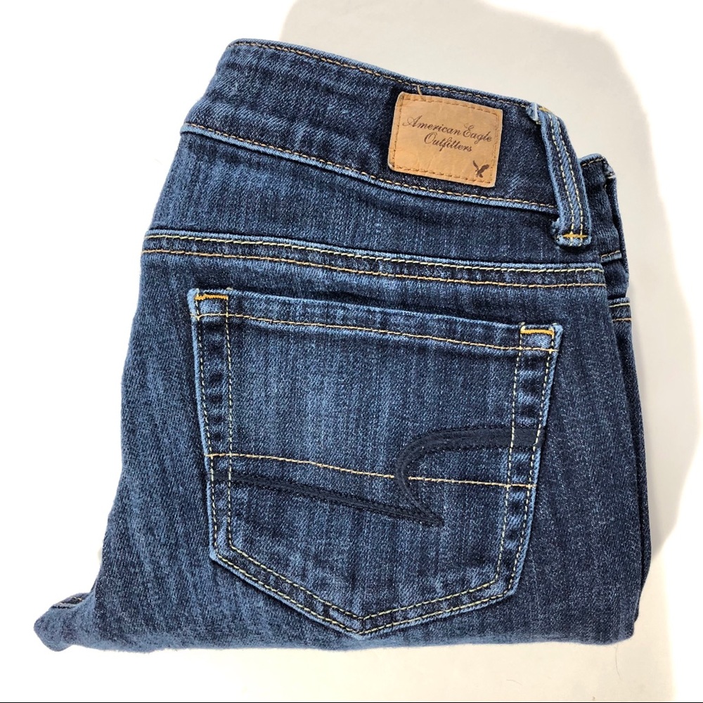American Eagle Low Rise Stretch Artist Crop Jeans